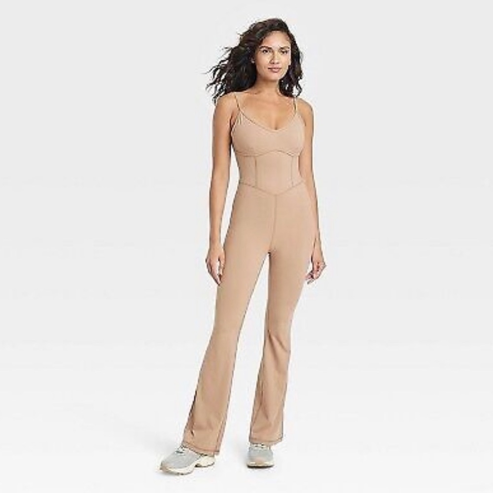 NWT JoyLab TARGET 🎯 Jumpsuit in Nude size Small. Tall Girl Friendly